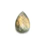 Labradorite flat drop 18x25mm x 1pc