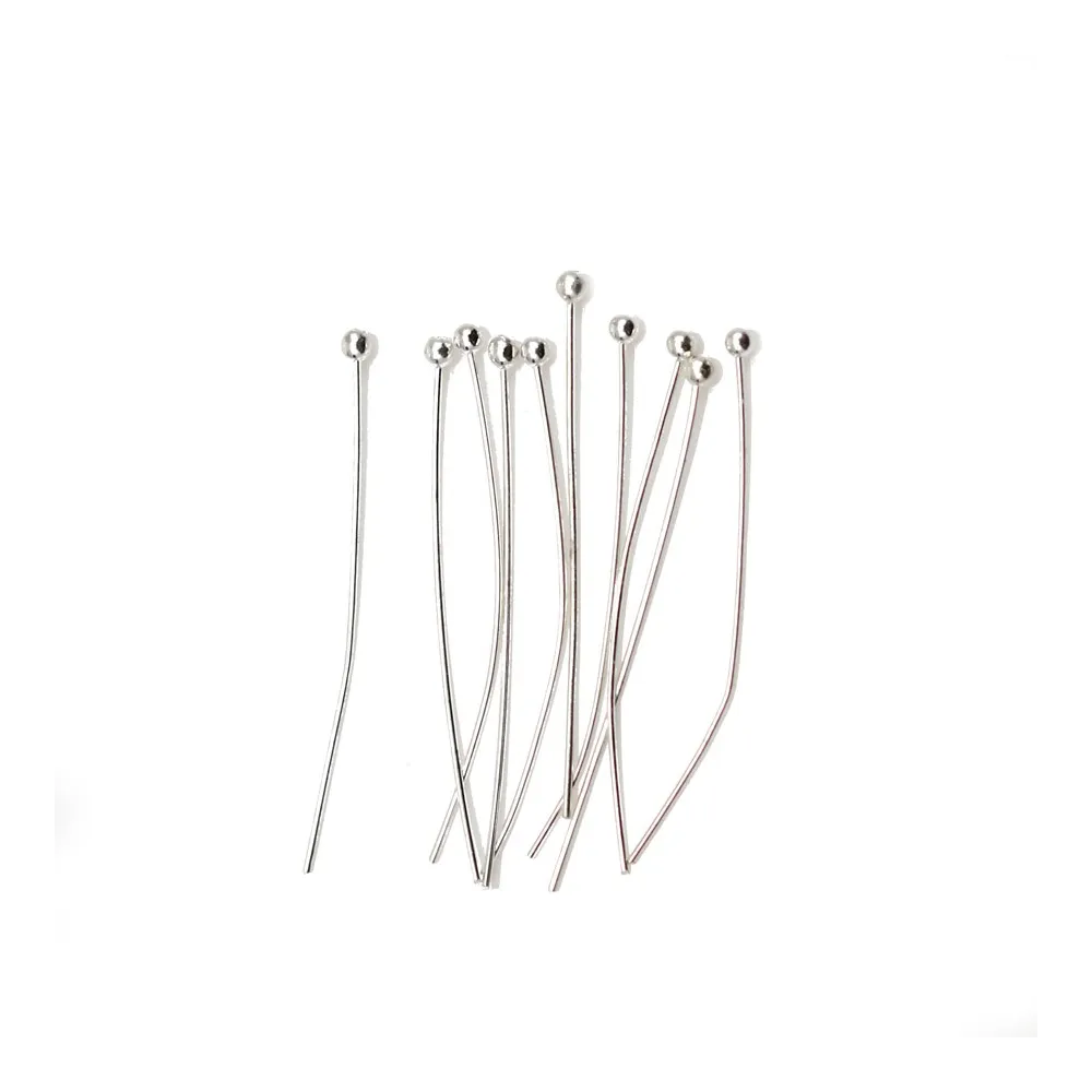 Clou tête ronde argenté x 24mm x 50pcs