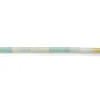 Amazonite bleue claire, en forme de tube 2 * 4mm x 39cm