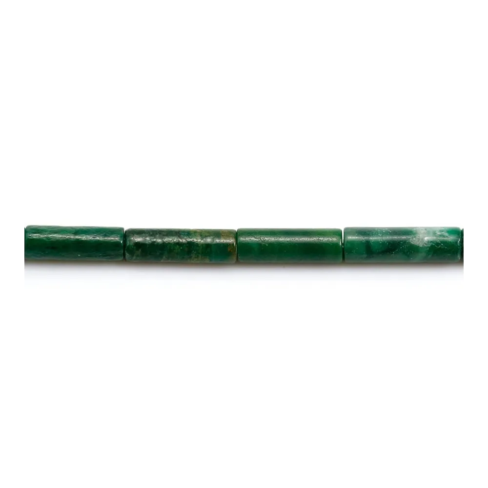 Jade verdite tube 4x13mm x 40cm