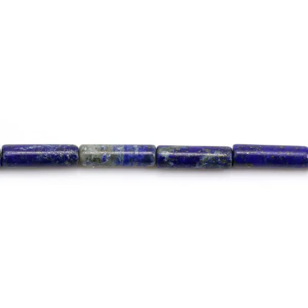 Lapis lazuli tube 4x13mm x 40cm