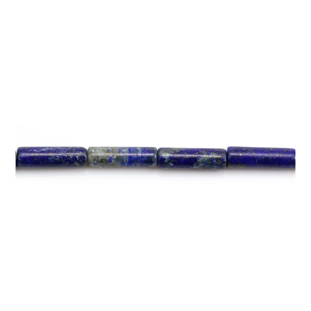 Lapis lazuli tube 4x13mm x 40cm