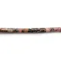 Rhodonite tube 4x13mm x 40cm