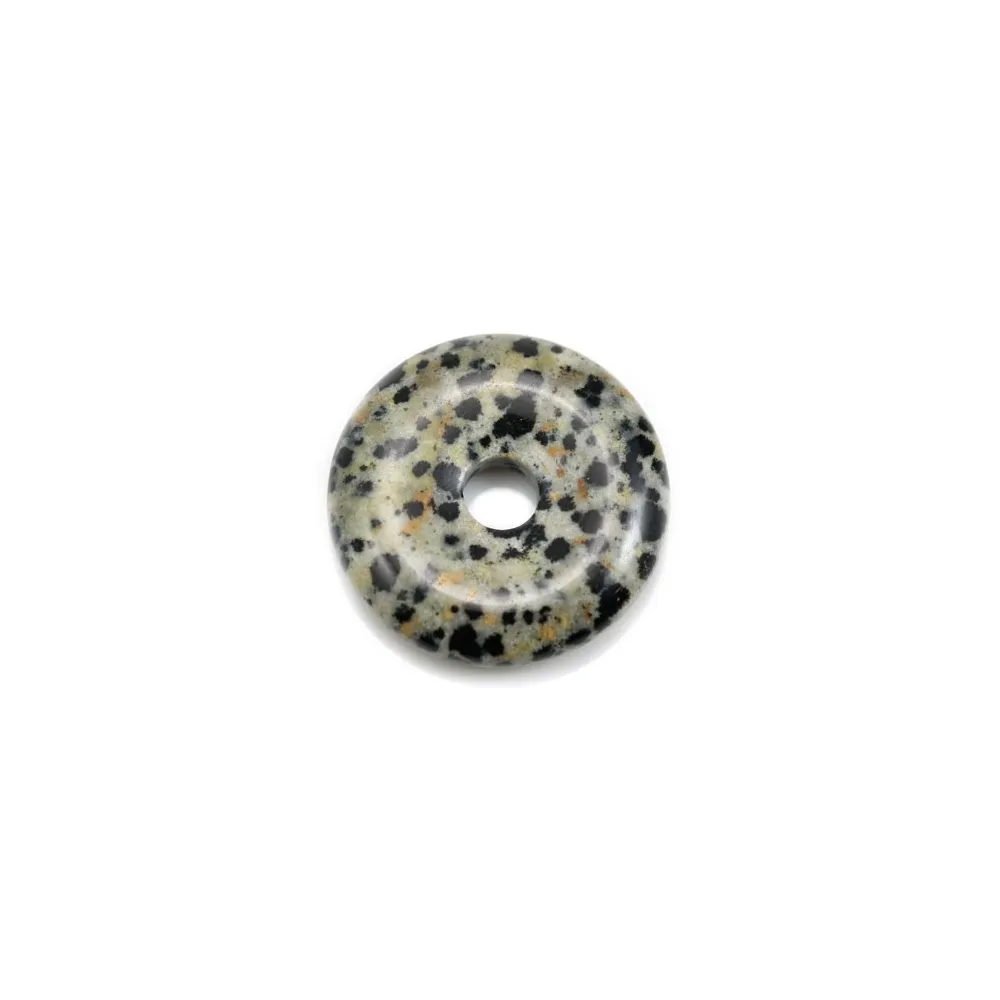 Donut jaspe dalmatien 25mm x 1pc