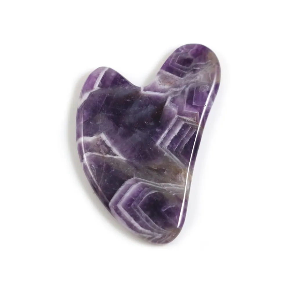 Gua Sha masseur en Améthyste x 1pc