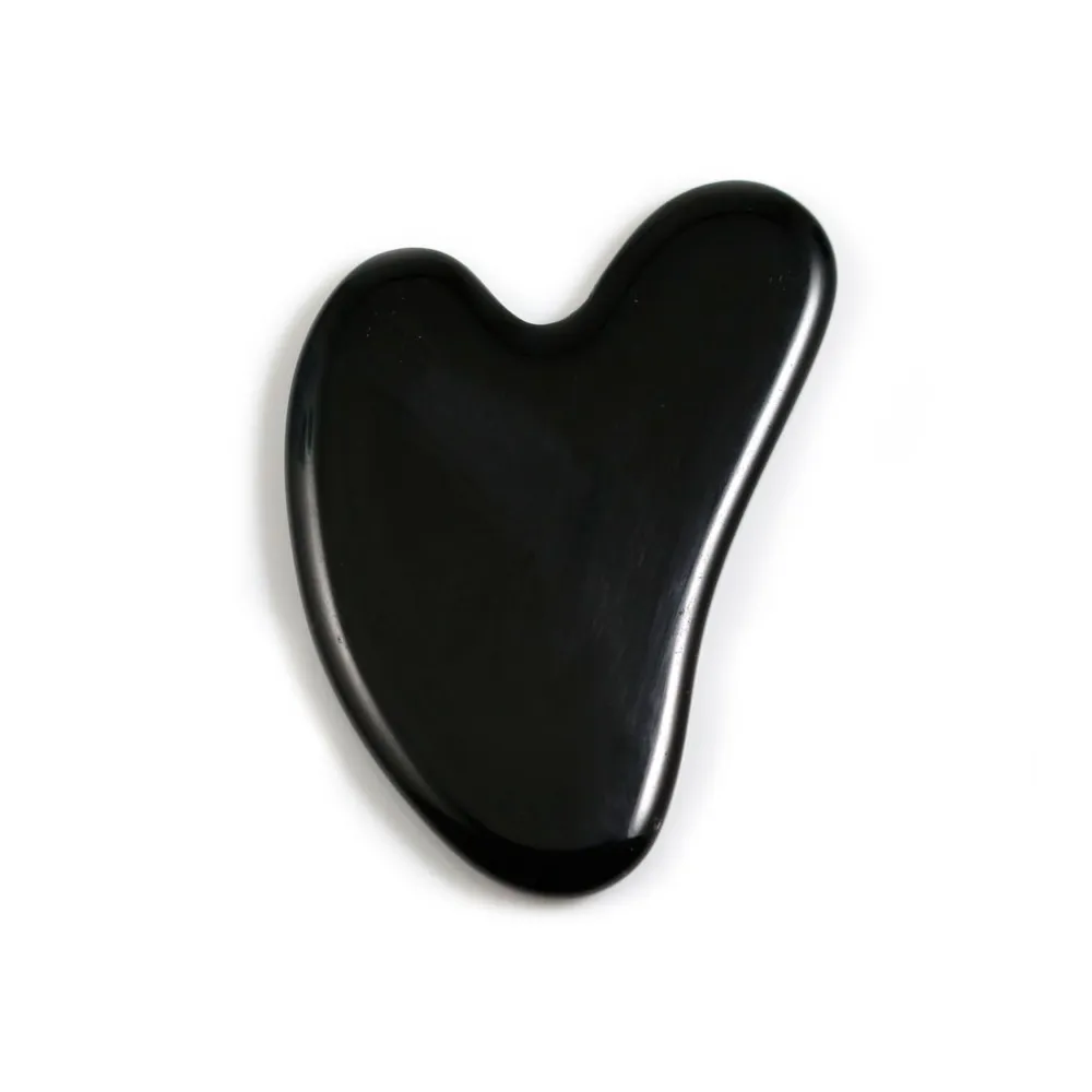 Gua Sha masseur en Obsidienne x 1pc
