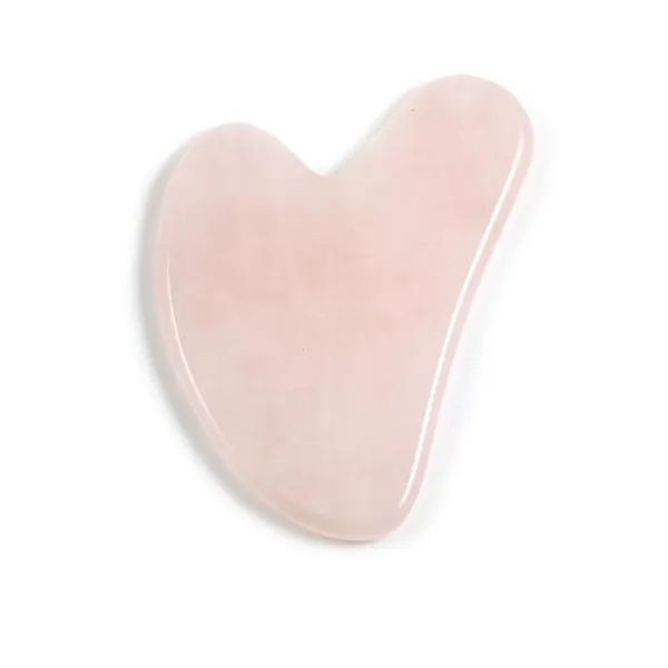 Gua Sha masseur en Quartz rose x 1pc