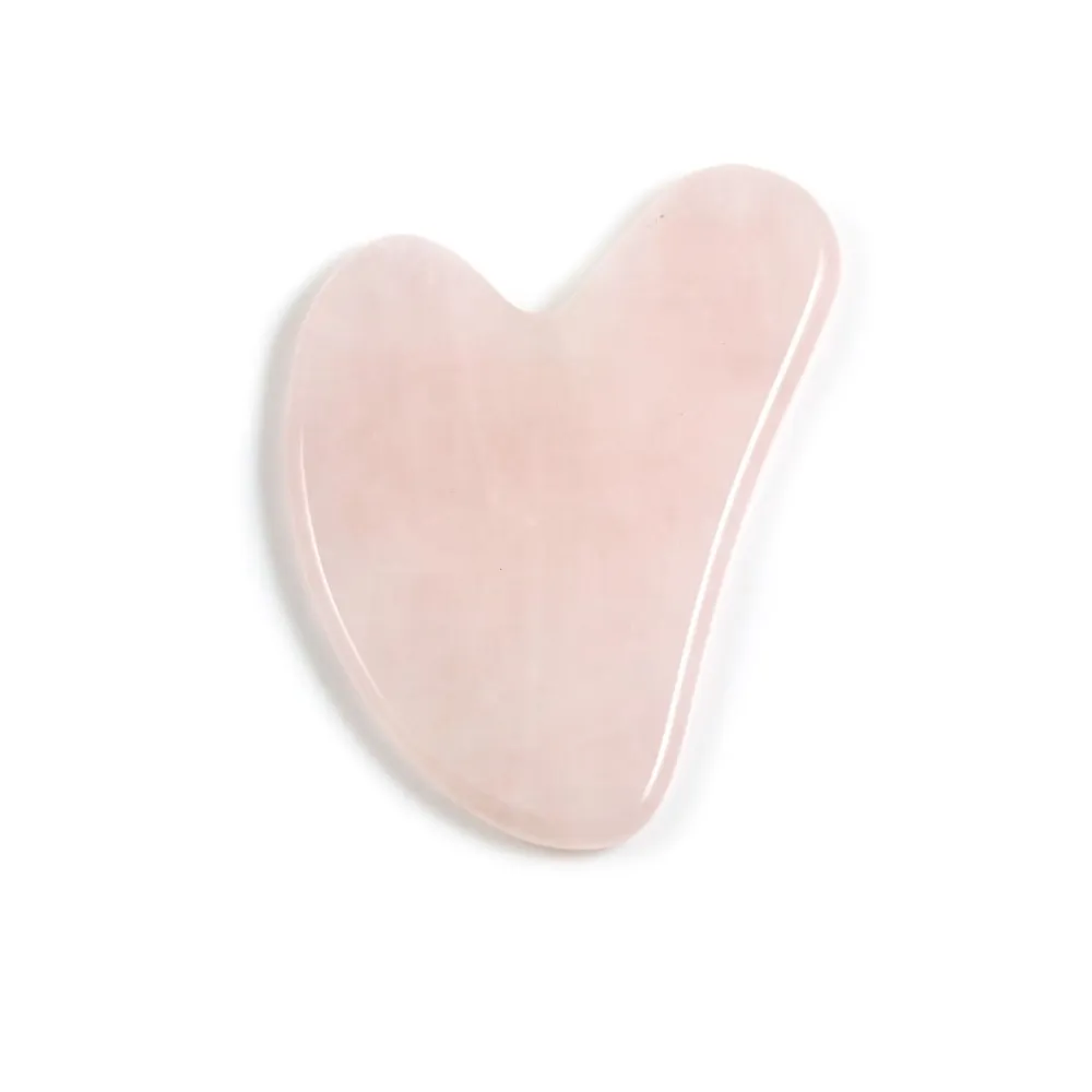Gua Sha masseur en Quartz rose x 1pc