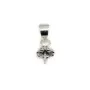 Bélière coupelle pour perle half-percée en metal 8mm x 4pcs