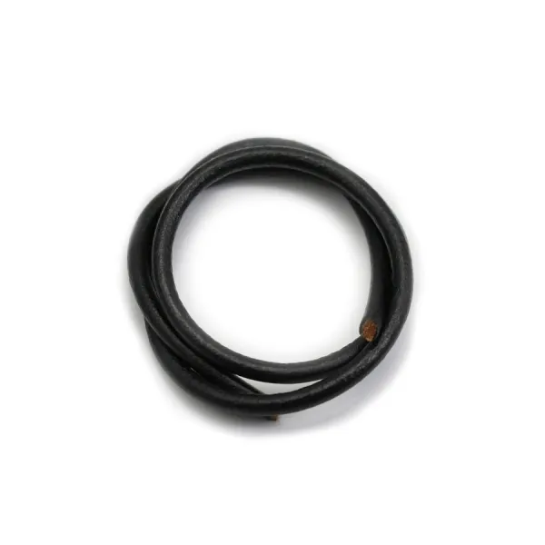 Fil en cuir 4mm pour collier  x 1pc