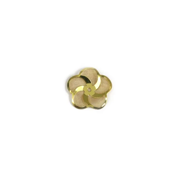 Intercalaire en laiton brut, de forme fleur 24mm x 10pcs