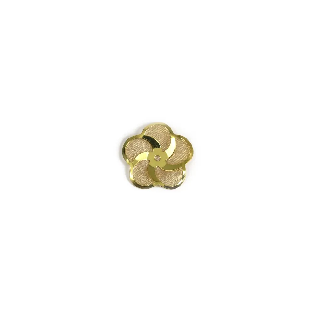 Intercalaire en laiton brut, de forme fleur 24mm x 10pcs