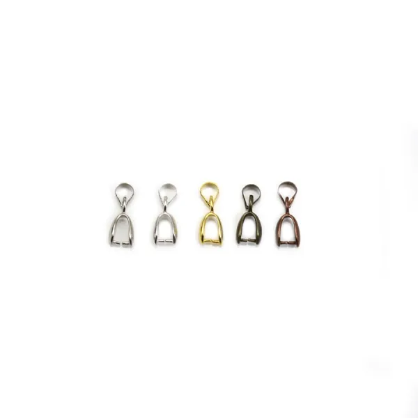 Pendant silver tone 25x10mm x 2pcs