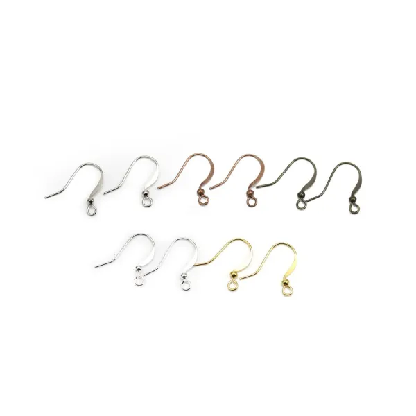 Crochets d'oreilles en métal x 20pcs