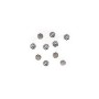 Coupelle en métal de couleur cuivre, en forme de fleur, 6mm x 40pcs