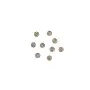 Coupelle en métal de couleur bronze, en forme de fleur, 6mm x 40pcs