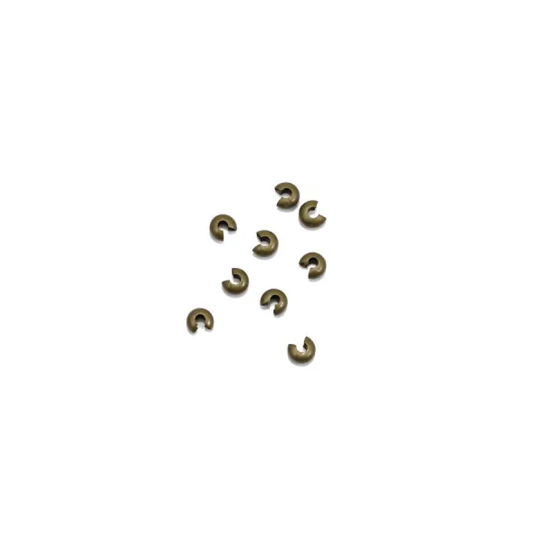 Cache noeud en métal 4mm en couleur bronze x 50pcs