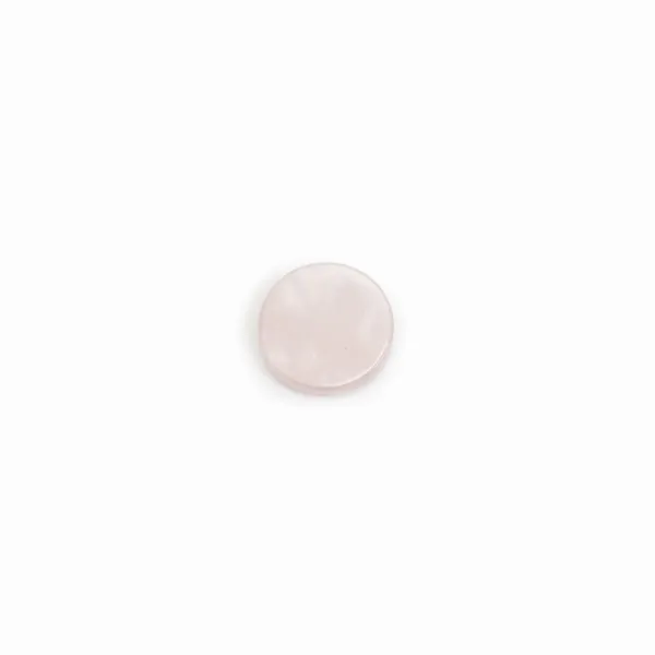Cabochon Pink Quartz, rond plat 12mm x 1pc