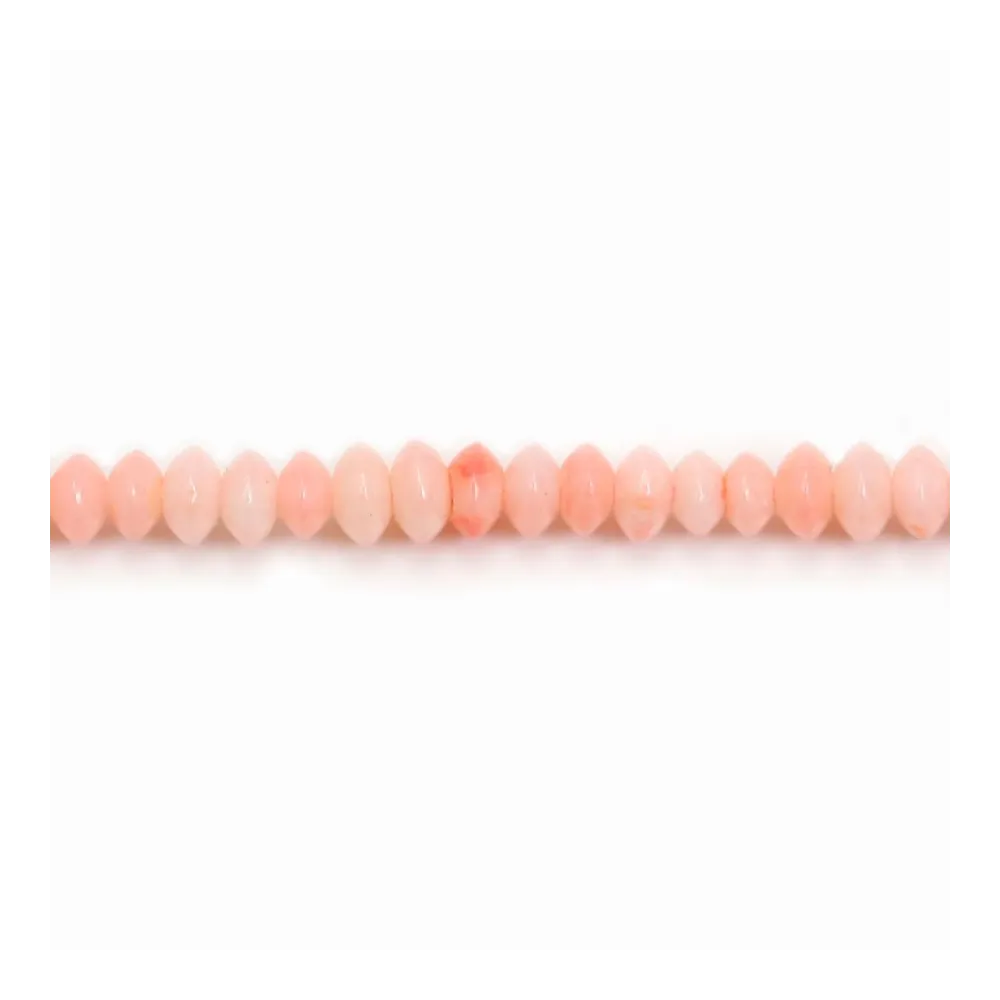 Bambou mer teinté orange Rondelle 2x5mm x  40cm
