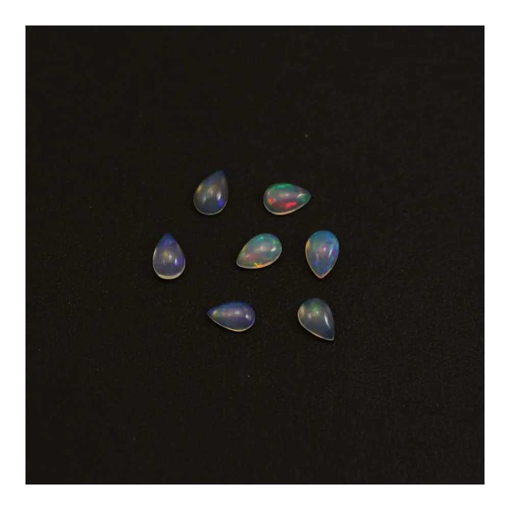 Cabochon opale ethiopian goutte 4x6mm x 1pc