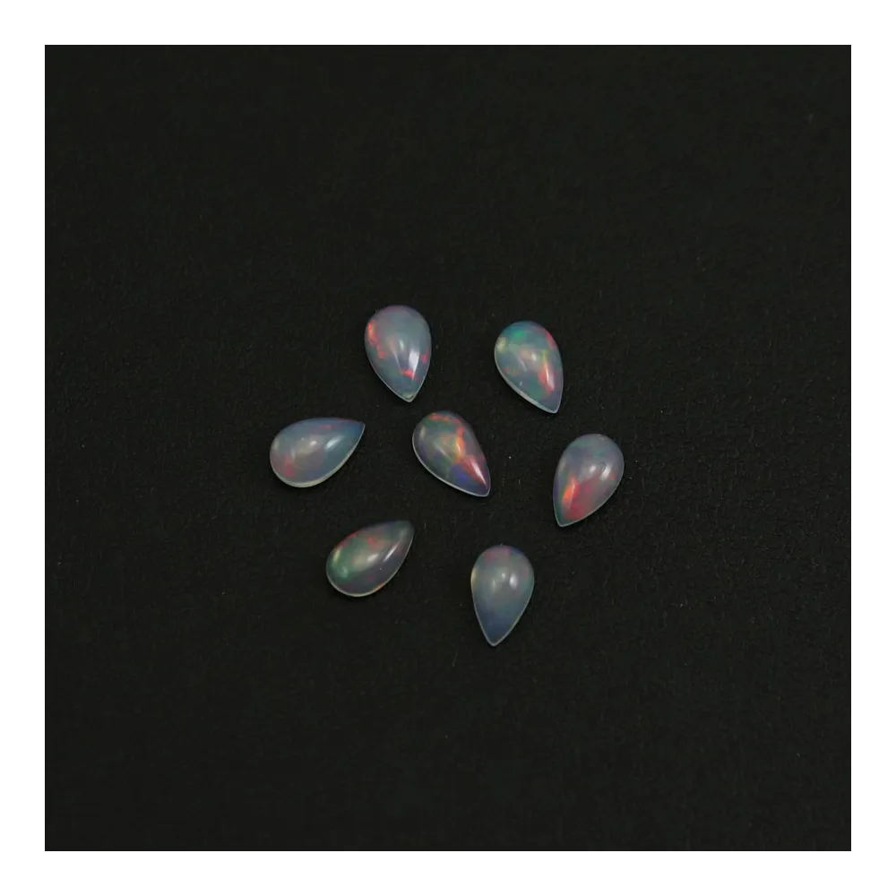 Cabochon opale ethiopian goutte 5x8mm x 1pc