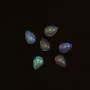 Cabochon opale ethiopian goutte 7x10mm x 1pc