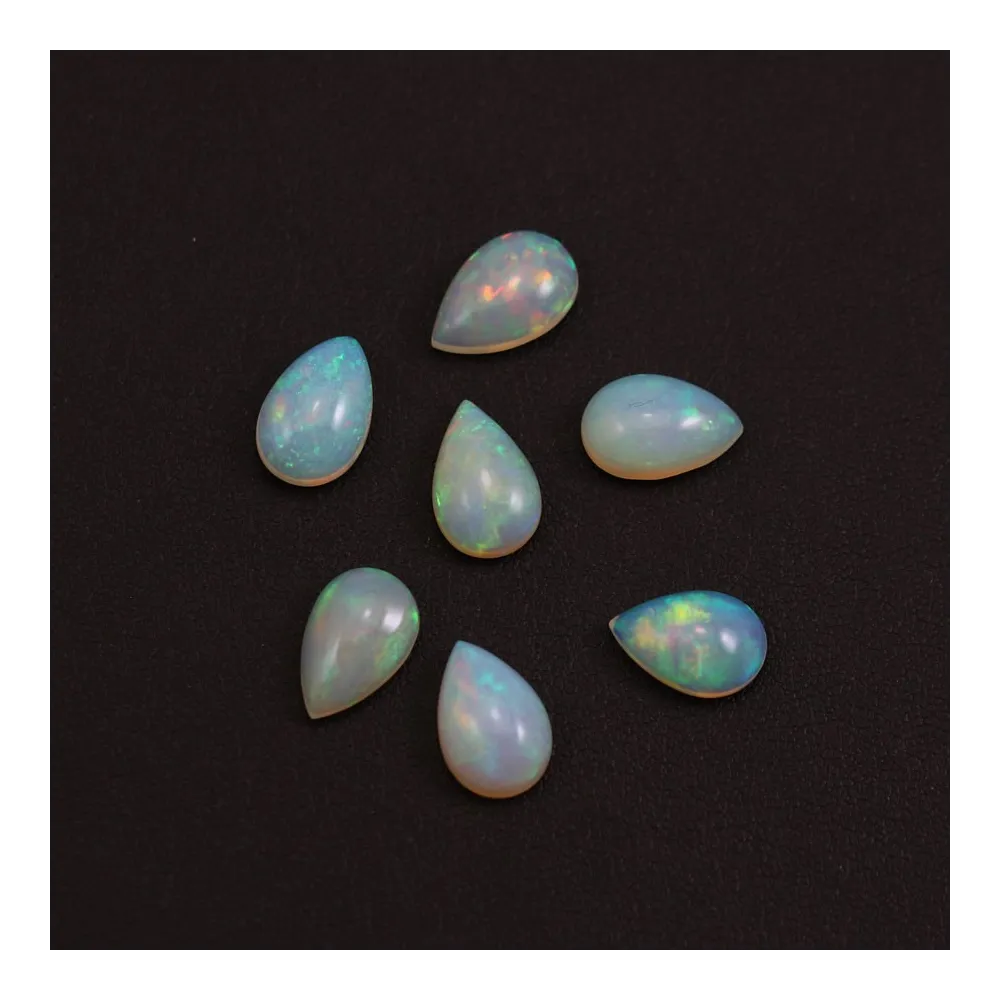 Cabochon opale ethiopian goutte 8x12mm x 1pc