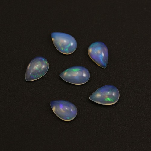 Cabochon opale ethiopian goutte 8x12mm x 1pc