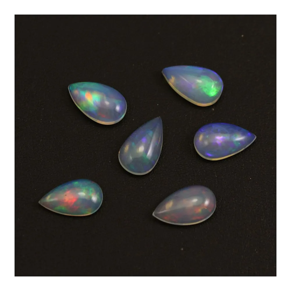 Cabochon opale ethiopian goutte 9x15mm x 1pc