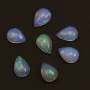 Cabochon opale ethiopian goutte 10x14mm x 1pc