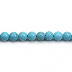 Turquoise Reconstitué Round 8mm x 5 pcs