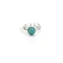 Bague réglable support rond 8mm en argent 925 x 1pc