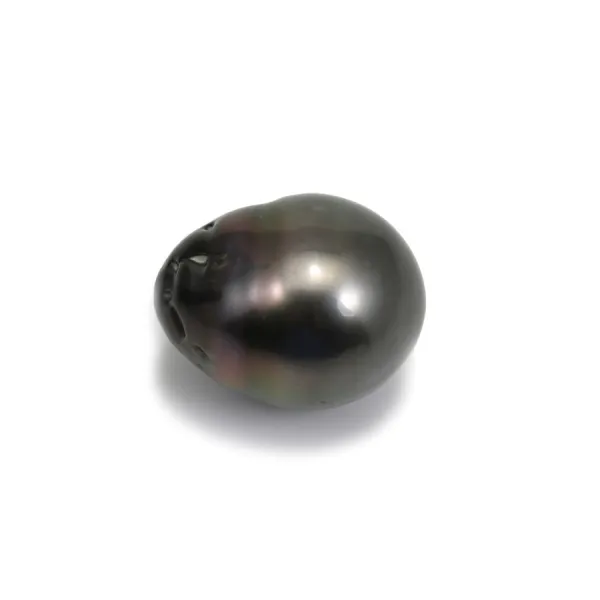 Perle de culture de Tahiti de forme semi-ronde 13-14mm x 1pc