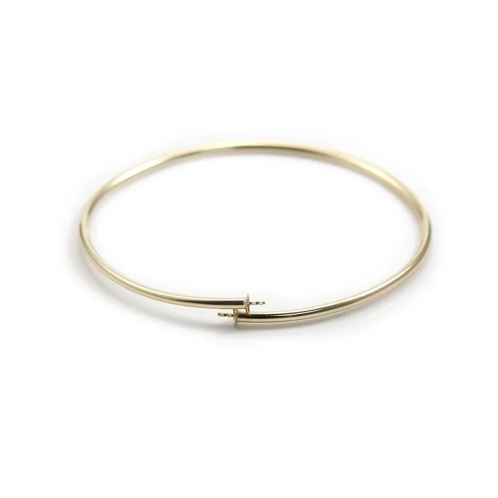 Bracelet jonc en gold filled 65mmx2.2mm x 1pc