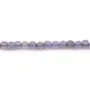 Jade Teinté vert  rond facette 3mm x 40cm 