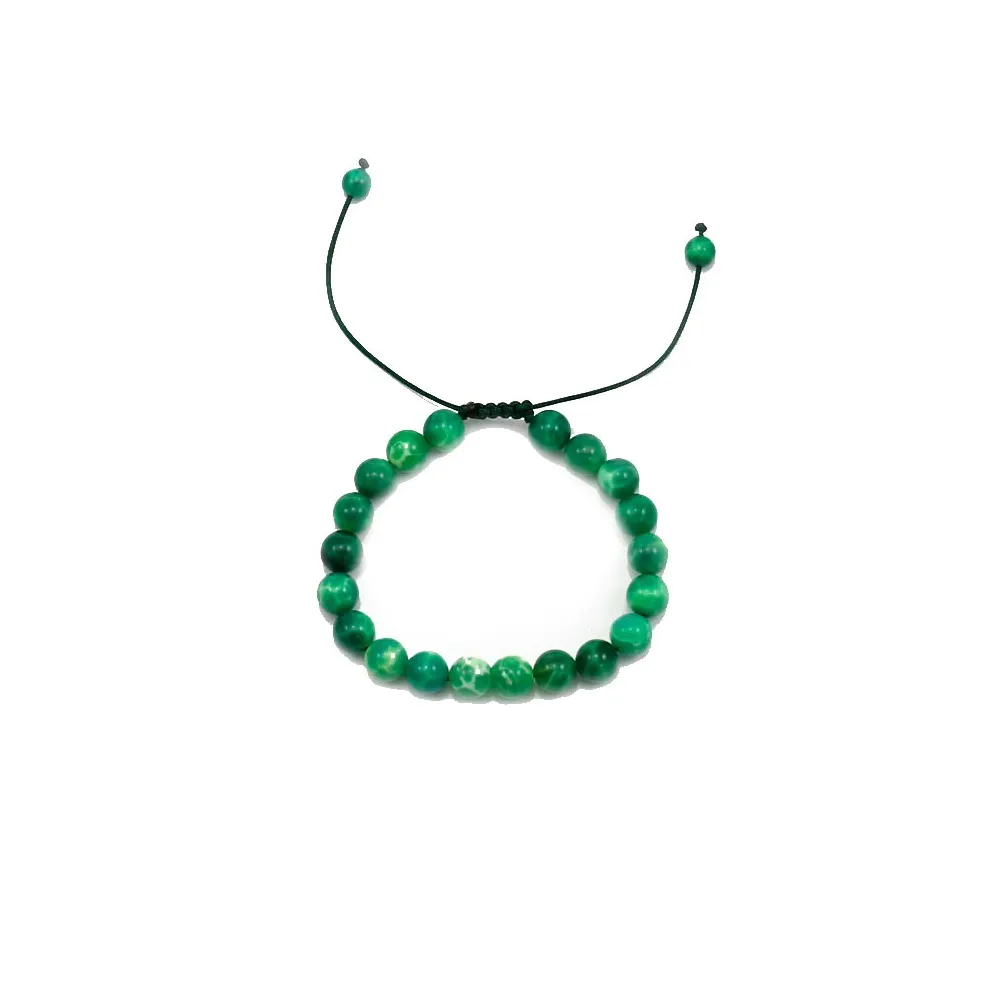 Bracelet agate paon 8mm