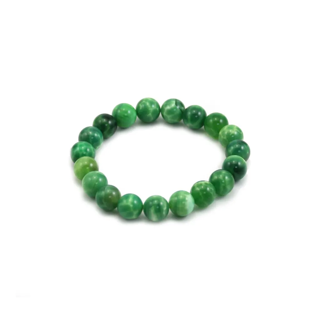 Bracelet agate paon 10mm