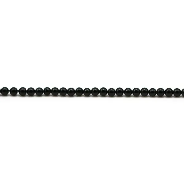 Onyx noir, ronde, 2mm x 39cm