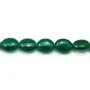Agate verte ovale 8x10mm x 4pcs