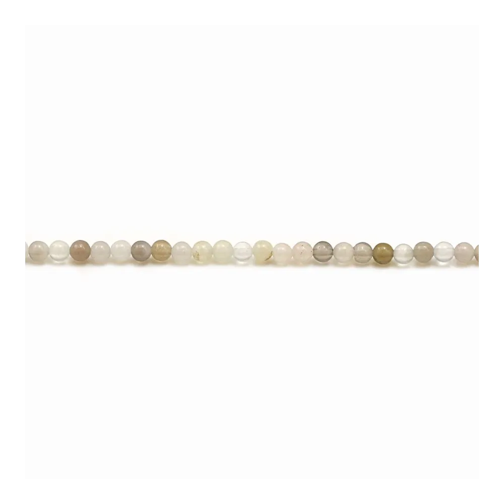 Agate du botswana ronde 2mm x 40cm