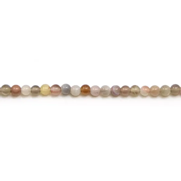Agate botswana ronde 3mm x 40cm