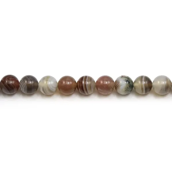 Agate botswana ronde 8mm x 40cm