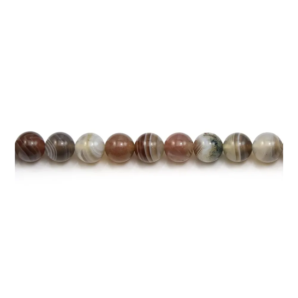 Agate botswana ronde 8mm x 40cm