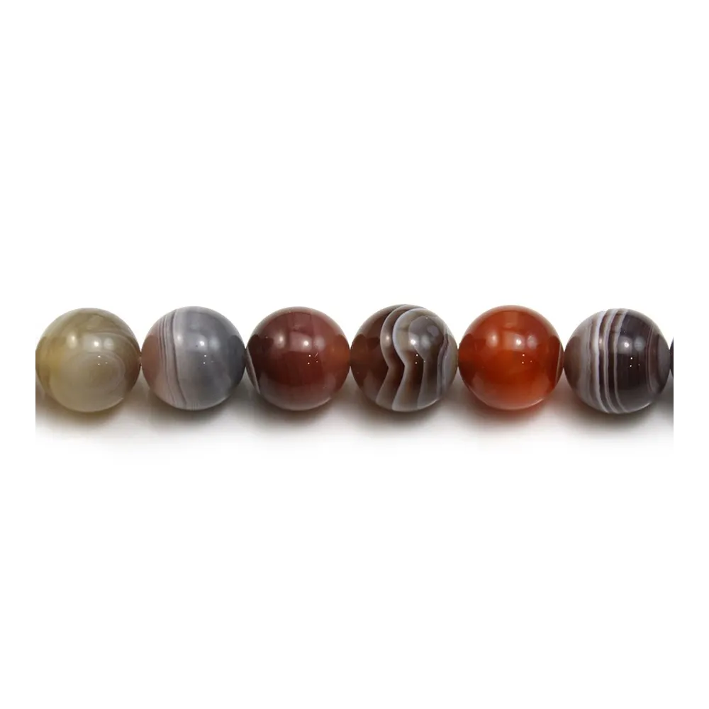 Agate botswana ronde 12mm x 40cm
