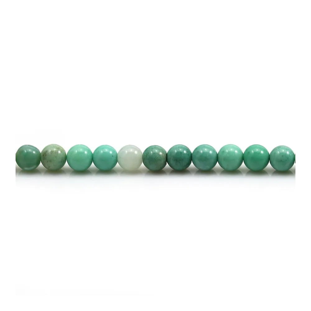 Agate d'herbe verte ronde 4mm x 40cm
