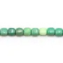 Agate d'herbe verte, de forme carré 6mm x 6 pcs