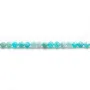 Amazonite pérou rond facette 3mm x 39cm