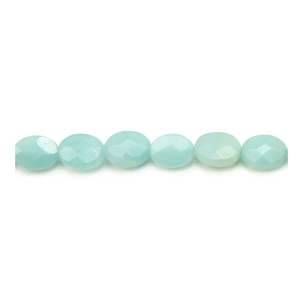 Amazonite ovale facette 6x8mm x 6pcs