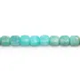 Amazonite bleu, de forme carré 6mm x 39cm