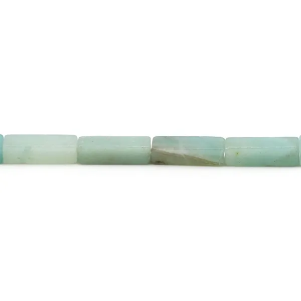 Amazonite bleu, en forme de rectangle, de taille 4 * 13.5mm x 40cm